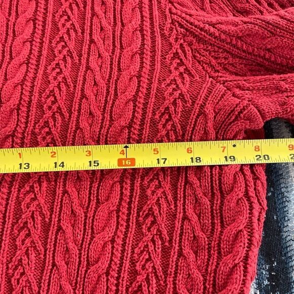TOMMY HILFIGER RED sweater size XL - Picture 4 of 7